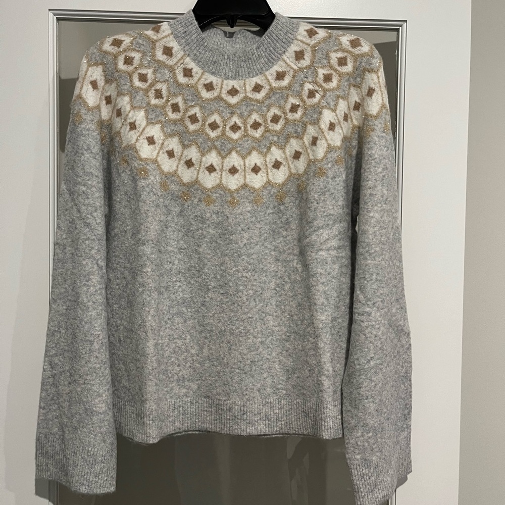 J CREW MERCANTILE SHIMMER SWEATER SIZE MEDIUM NWT! - Picture 3 of 5